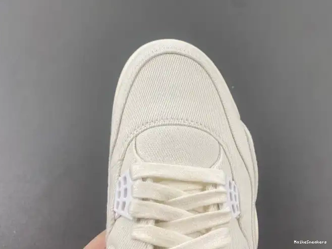 MaikeSneakers AO2571-100 x Air Jordan 'White' 4 Levi's 0323